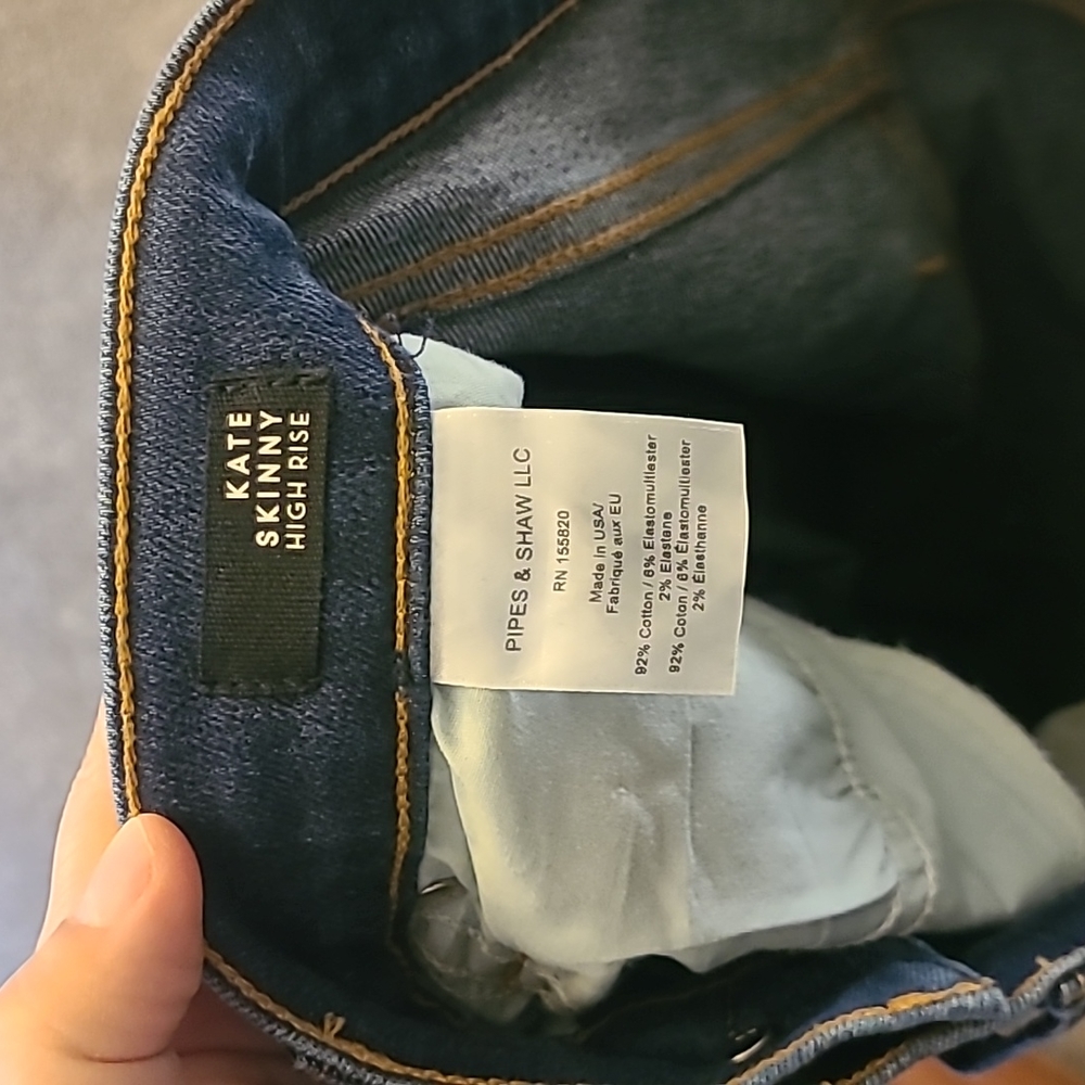 Veronica Beard Jeans Kate High Rise Skinny Size 25 - Picture 3 of 6